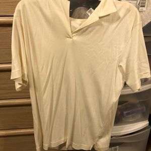 Cream womans golf polo
